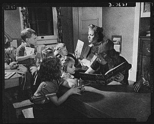 Victory Corps, tomorrow's defenders of liberty. To release housewives for war work, girls in high school Victory Corps throughout America are helping to operate day nurseries. In addition to helping the community, these students at Montgomery Blair High School in Silver Spring, Maryland, receive hom