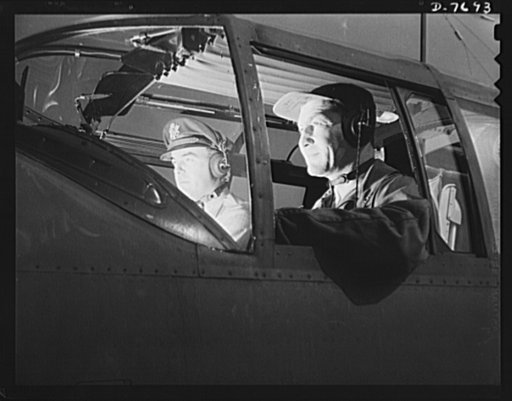 Production. B-25 "Billy Mitchell" bombers. Army Air Force test pilots prepare to make a routine test flight in a B-25 bomber prior to acceptance by the Army. The test is made at North American's Inglewood, California, plant. In addition to the battle tested B-25 "Billy Mitchell" bomber, used in Gene