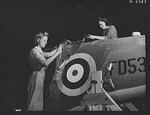 Production. P-51 "Mustang" fighter planes. A cellophane cover is applied to North American "Mustang" fighters in the shipping department of Inglewood, California, plant, before they are crated and shipped to the  Royal Air Force (RAF). This plant produces the battle-tested B-25 "Billy Mitchell" bomb