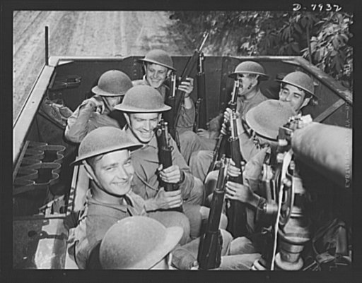 Fort Knox. Halftrac crews. The crews of halftrac armored cars, in training at Fort Knox, Kentucky, are hardy, able men. The Fort Knox school for men of the armored service is teaching many American soldiers how to use mechanized striking equipment to best advantage. Its graduates are now on many of 
