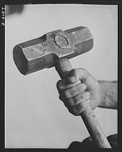 Tennessee Valley Authority. Watts Bar Dam hydroelectric plant. A sledge hammer in the hands of a husky ironworker at TVA's Watts Bar steam plant. This plant will supplement the big hydroelectric installations at Watts Bar Dam, which has an authorized output of 90,000 kilowatts, and a possible ultima