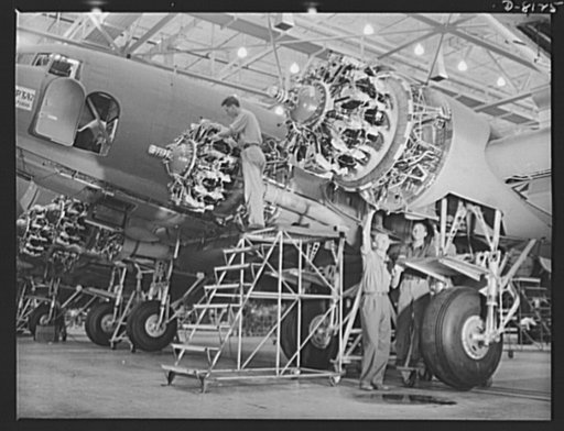 Production. C-47 transport planes. A long line of C-47 transport planes move toward completion at the Long Beach, California, plant of Douglas Aircraft Company. The versatile C-47 performs many important tasks for the Army. It ferries men and cargo across oceans and mountains, tows gliders and bring