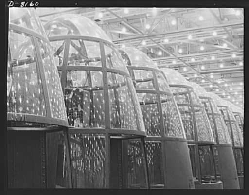Production. A-20 attack bombers. Myriads of lights at the Long Beach, California, plant of Douglas Aircraft Company form pleasing star patterns in the shatterproof plexiglass windows of noses for A-20 attack bombers. The A-20 is used by the American Air Force and Royal Air Force (RAF) for hedge hopp
