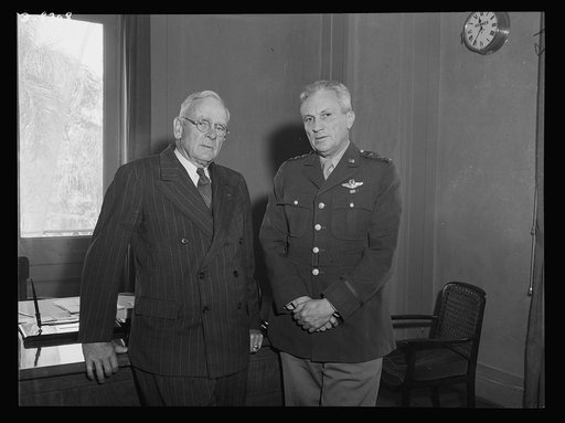 Cairo, Egypt. Visit of Admiral William H. Standley, U.S. Navy (retired), now Ambassador to Russia, to an ordnance repair depot in the Middle East