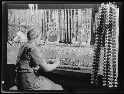 Production. B-17F heavy bomber. Machine screws to be used in building new B-17F (Flying Fortress) bombers in the Boeing plant in Seattle are attached to hangers which suspend them in anodizing tank. In the tanks they will receive a protective plating to prevent corrosion. The Flying Fortress, a four