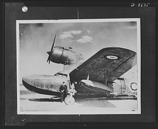 American "Fairchild" aircraft. American "Fairchild" amphibian aircraft being used by the Air Sea Rescue Service of the Middle East Command in their search over the Mediterrinean for pilots who have been forced down into the sea