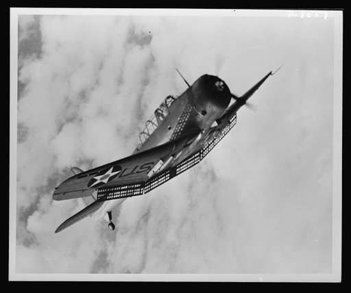 The Douglas A-24 (Dauntless) light dive bomber is the Army counterpart to the Navy SBD, with certain modifications to meet Army requirements. It was designed for dive-bombing operations against ground troops and installations. It is equipped with slotted diving flaps to decrease air speed and obtain