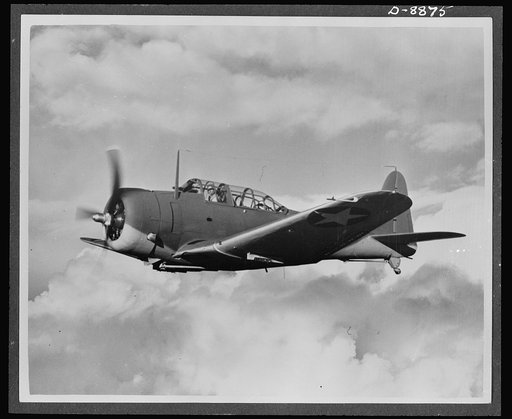 Aircraft. Naval. The Navy's SBD light dive bomber is the counterpart of the Army's A-24 (Dauntless) with the differences that adapt it to Navy requirements. This Douglas plane is equipped with slotted wing flaps to decrease air speed and obtain greater bombing accuracy. It is more maneuverable than 