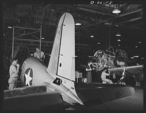 Production. BT-13A ("Valiant") basic trainers. Attaching rear end of the monocoque to the fuselage of a Valiant" basic trainer at Vultee's Downey, California plant. At the Downey plant is made the BT-13A ("Valiant") basic trainer--a fast, sturdy ship powered by a Pratt and Whitney Wasp engine