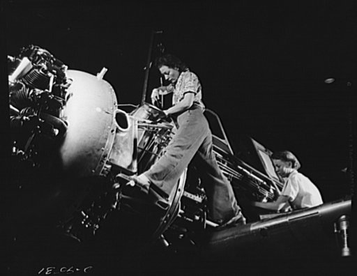 Production. BT-13A ("Valiant") basic trainers. Even women are used in the complex job of installing engines in "Valiant" basic trainers at Vultee's Downey, California plant. At the Downey plant is made the BT-13A ("Valiant") basic trainer--a fast, sturdy ship powered by a Pratt and Whitney Wasp engi