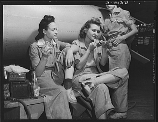 Production. A-31 ("Vengeance") dive bombers. Lunch time. Women workers relaxing by their work--a fuselage section of a Vultee "Vengeance" dive bomber made at Vultee's Nashville Division. The "Vengeance" (A-31) was originally designed for the French. It was later adopted by the (RAF) Royal Air Force 