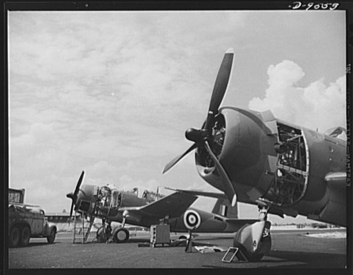 Production. A-31 ("Vengeance") dive bombers. Pre-flight check-up. Here, flight service mechanics are making a pre-flight check-up on a "Vengeance" dive bomber manufactured at Vultee's Nashville Division. The "Vengeance" (A-31) was originally designed for the French. It was later adopted by the RAF (