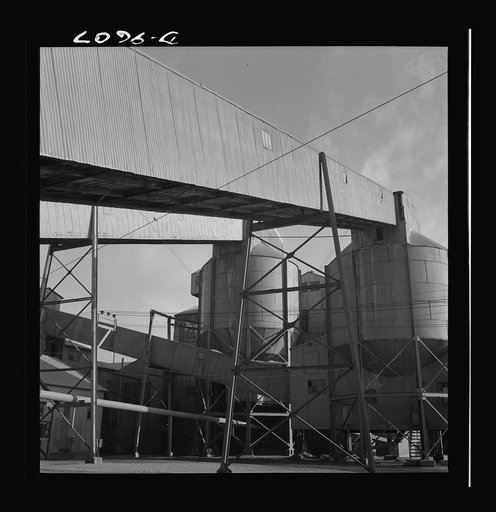 Production. Zinc. Belt conveyor galleries at a large zinc concentrator plant. From the Eagle-Picher plant near Cardin, Oklahoma, come great quantities of zinc and lead to serve many important purposes in the war effort