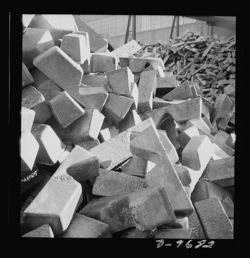 Production. Copper (refining). Copper received from a smelter ready for refining at a large Western plant. Large amounts of copper are produced for the war effort at the El Paso, Texas plant of Phelps-Dodge Refining Company