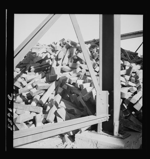 Production. Copper (refining). Copper received from a smelter ready for refining at a large Western plant. Large amounts of copper are produced for the war effort at the El Paso, Texas plant of Phelps-Dodge Refining Company