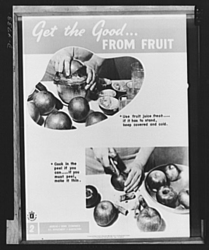 Agriculture chart. One of a series of ten charts released by the Bureau of Home Economics, Department of Agriculture. A limited number are on sale at twenty-five cents for a set of ten at the Superintendent of Documents, Government Printing Office (GPO), Washington, D.C.