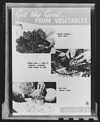 Agriculture chart. One of a series of ten charts released by the Bureau of Home Economics, Department of Agriculture. A limited number are on sale at twenty-five cents for a set of ten at the Superintendent of Documents, Government Printing Office (GPO), Washington, D.C.