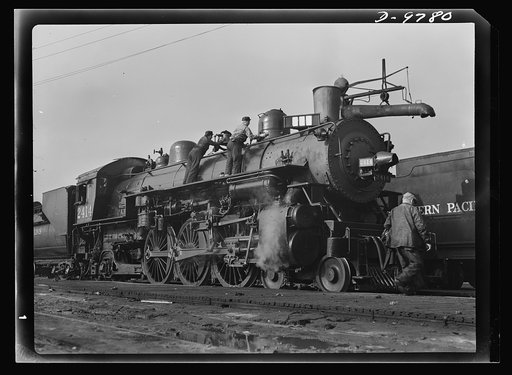 Women in essential services. Women are employed as railroad workers by the Southern Pacific Company in San Francisco. With increasing numbers of men leaving their jobs for the armed forces, women are stepping into new and essential work vital to civilian life