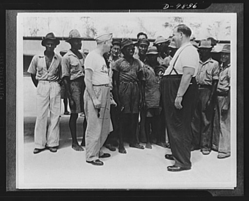 Laurel and Hardy were in the first United Service Organization (USO) "Flying Showboat" to tour Caribbean bases