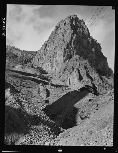 Production. Lead. Typical country near Creede, Colorado in which old lead mines have been reopened. Creede, for many years a "ghost town," has resumed the activities that made it an important lead-producing center years ago, and is now producing much metal vitally needed for the war effort