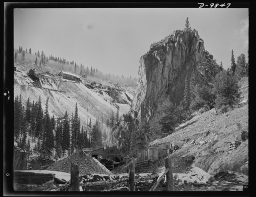 Production. Lead. Reopened mine workings near Creede, Colorado. Creede, for many years a "ghost town," has resumed the activities that made it an important lead-producing center years ago, and is now producing much metal vitally needed for the war effort