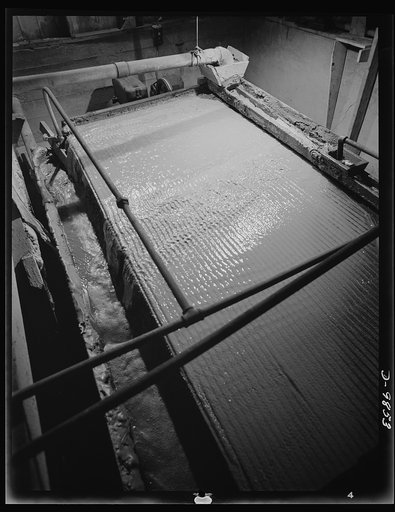 Production. Lead. A shaking table which separates the lead mineral from the ore by the same principle used in "panning" by hand. It is in use at a mill near Creede, Colorado where old lead mines have been reopened. Creede, for many years a "ghost town," has resumed the activities that made it an imp