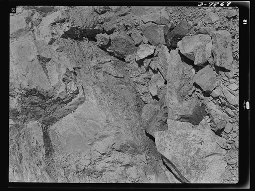 Utah Copper: Bingham Mine. Typial copper ore recovered at open-pit mining operations of Utah Copper Company, at Bingham Canyon, Utah.