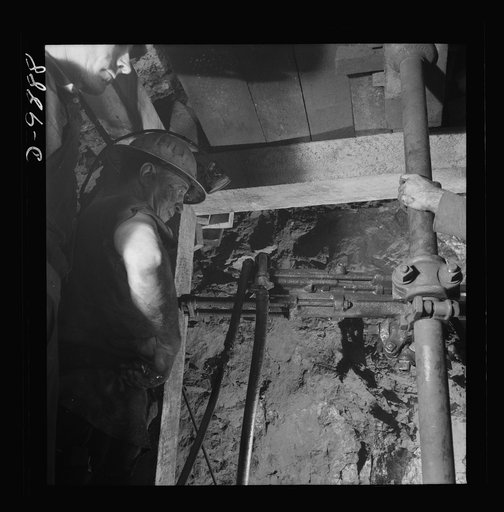 Production. Mercury. Drilling blast holes with a compressed air rock drill in a California mercury mine of the New Idria Quicksilver Mining Company. Triple-distilled mercury is produced from cinnabar, an ore containing sulphur and mercury mined at a number of workings near the plant