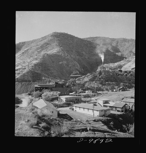 Production. Mercury. Mercury extraction plant near mines at New Idria, California from which ore is secured. Triple-distilled mercury is produced here by the New Idria Quicksilver Mining Company from cinnabar, an ore containing sulphur and mercury mined at a number of workings near the plant
