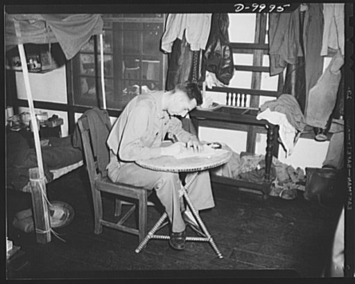 An American flying squadron in India. A letter home. Captain Richard J. Gately of Roslyn Heights, Long Island, New York, writes to his wife. Gately is a member of an American flying squadron at "Happy Tavern," living quarters of an India-China ferry command "somewhere in India."