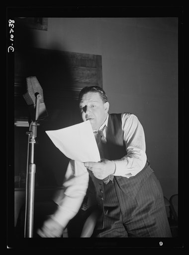 "You Can't Do Business With Hitler." Getting into the spirit of his role in "You Can't Do Business With Hitler" is Abrasha Robofsky. Robofsky plays the part of Adolf Hiter in the radio show which is written and produced by the radio section of the Office of War Information (OWI)