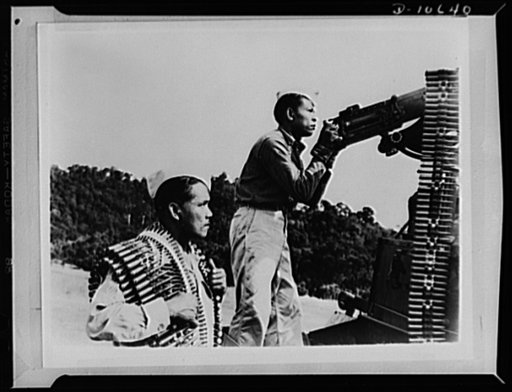 America has had reason to be proud of these native Philippine troopers, who have fought so valiantly in the past month to defend their homeland against the Nipponese invador. The members of this native army are the flower of Philippine manhood. They have not hesitated to take their place in the line