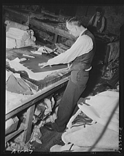 Aero Leather Coat Company, Inc. Pattern cutting