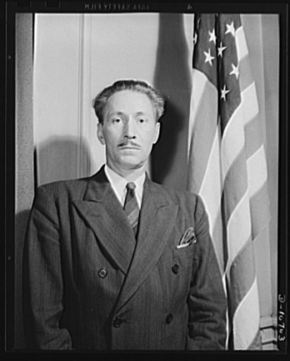 Earl Schenck, naval consultant, speaking before labor-management committee members at Hazleton, July 30th