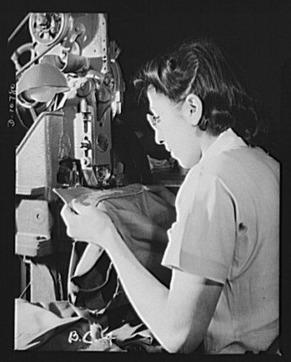 Best Coat and Apron Manufacturing Company. Stitching flyfront to trouser leg