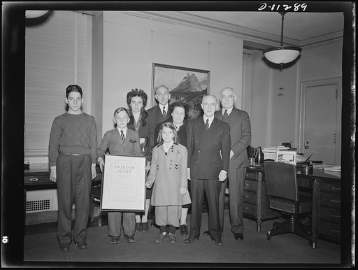 Presentation of Award of Merit to Pennsylvania students