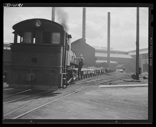 Steel manufacture, Allegheny-Ludlum. Plant railways are essential to the working of large steel mills, especially since single furnaces are often charged with as much as 100 tons and more of raw materials for conversion into steel