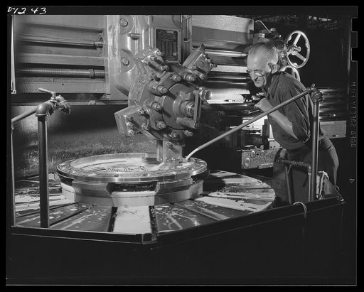 Tank manufacture (Chrysler). A large portion of the 10,000 skilled workers turning out twenty-eight ton M-3 tanks at the huge Chrysler tank arsenal in Detroit have spent years in the employ of the Chrysler company. They have learned the precision methods needed for automobile production, and their p