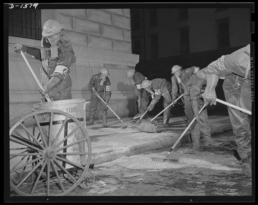 Civilian protection. The spots of liquid vesicant must be neutralized with chloride of lime thoroughly scrubbed into the cracks of the pavement and the walks and surrounding area. Otherwise the area will cause casualties for days or weeks