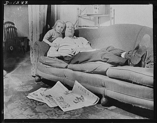 Priorities unemployment. No more money. John Jones, silk worker, is a victim of "priorities unemployment." It might have been James Smith, rubber worker. It might have been anybody. The "priorities unemployment" is part of a process of changing over, of retooling. And it's a temporary part, in most 