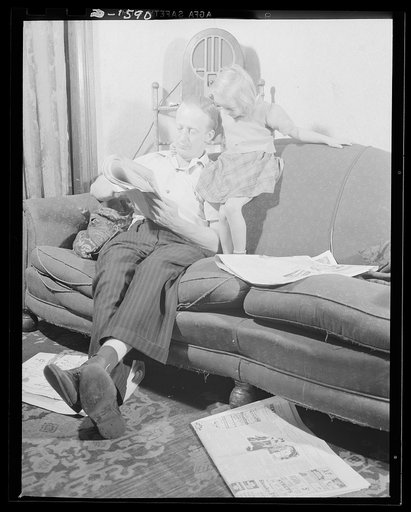 Priorities unemployment. No more money. John Jones, silk worker, is a victim of "priorities unemployment." It might have been James Smith, rubber worker. It might have been anybody. The "priorities unemployment" is part of a process of changing over, of retooling. And it's a temporary part, in most 