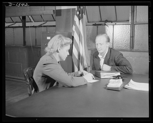 Priorities unemployment. Office of Production Management steps in. In the interest of workers, in the interests of manufacturers, most of all in the interest of defense, the OPM takes steps to meet the problems of "priorities unemployment." Working with the OPM's labor supply branch, which coordinat