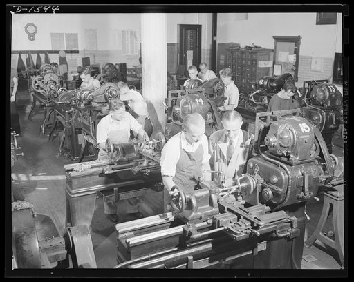 Priorities unemployment. New skills, new opportunities. The U.S. employment office advised John Jones to enroll in a defense training course in his own community. There were vocational courses in local schools to choose from or opportunites for training right on the job through the Office of Product