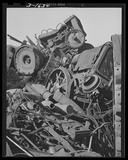 Weapons from waste. Shells, tractors, steel cable, pipes, whatever it is, if it's metal our steel mills need it. They need it today as they've never needed it before. They need it to provide the "ring of steel" which will protect this country from any possible enemy