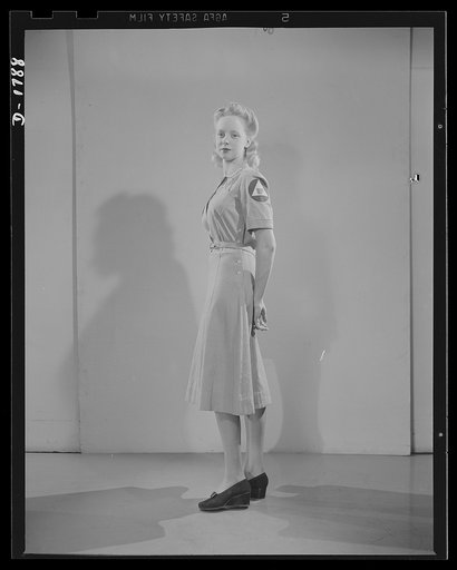 Civilian defense uniforms. Canteen worker