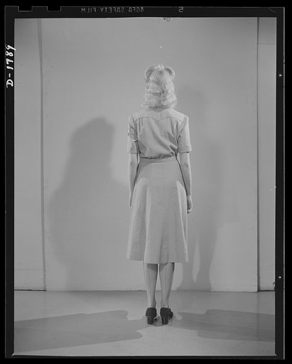 Civilian defense uniforms. Canteen worker