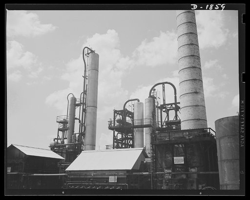Oil. Parts of the huge distillation unit at Bradford, Pennsylvania, a unit of the Quaker State Refining Company