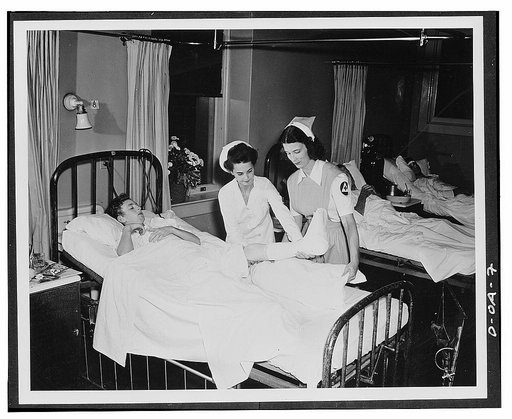 Biggest and most immediately useful role for women in the civilian defense program is that of nurse's aide. Training of 100,000 volunteers as nurse's aides is designed by the American Red Cross, working with the Office of Civilian Defense, to relieve the acute shortage of nursing service threatening