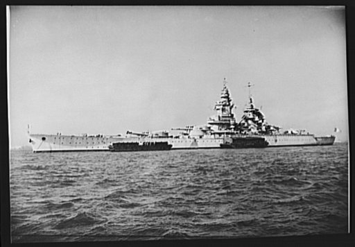 French warships refitted in U.S. ports to resume war on Axis. The 35,000-ton Richelieu, largest battleship of the French Navy, arrives at an East coast port of the United States after crossing the Atlantic from Dakar to be fitted out to resume the fight against the Axis. Three more French warships a