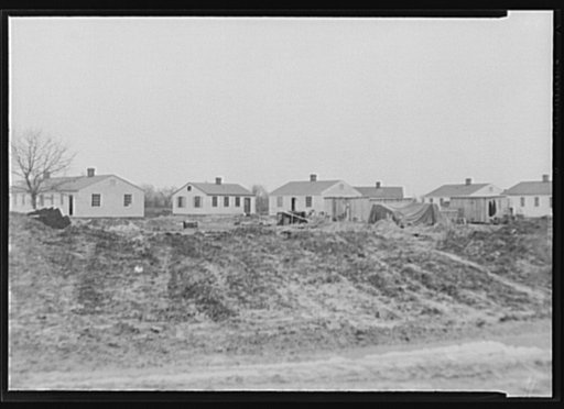 Off reservation construction by the Navy. These units, which are pre-fabricated, will house civilian industrial workers and are located at Saint Julian's Creek, Virginia